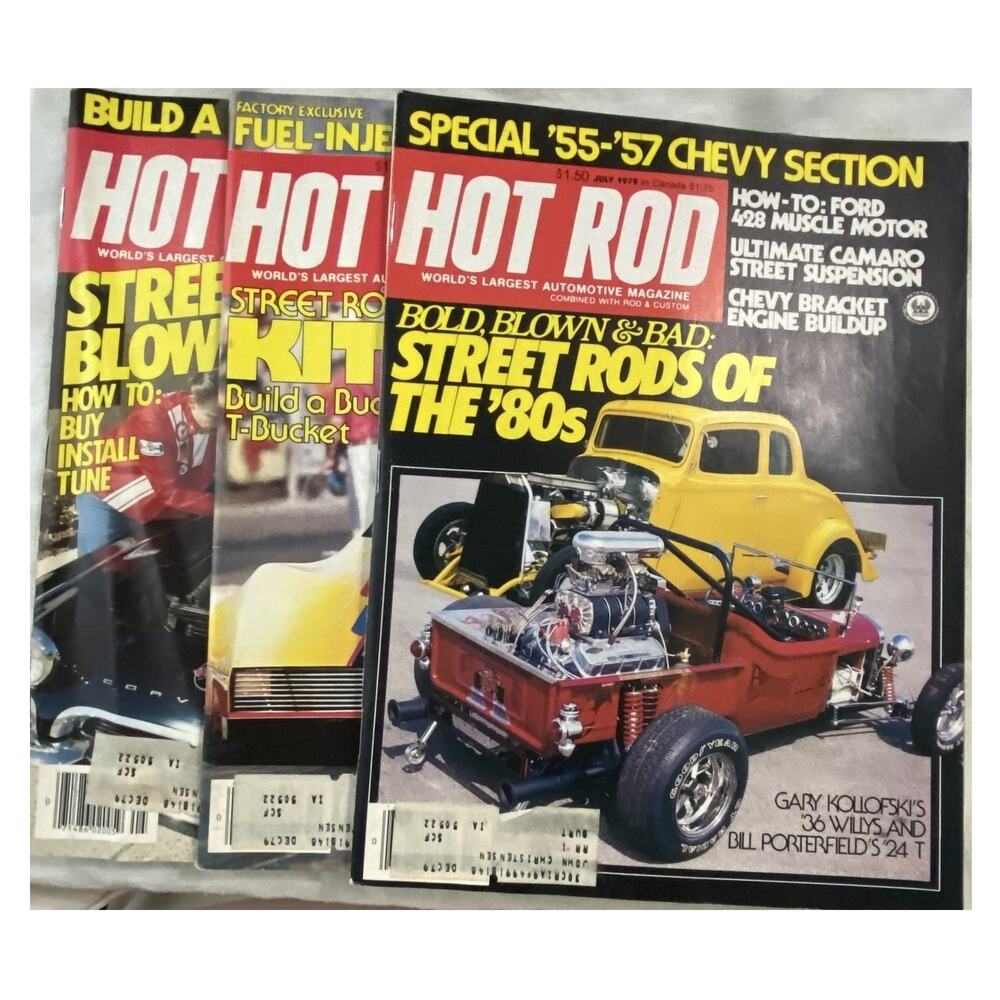 Vtg Lot 3 Hot Rod May June July 1979 Magazine Hemi Holley Horsepower Street